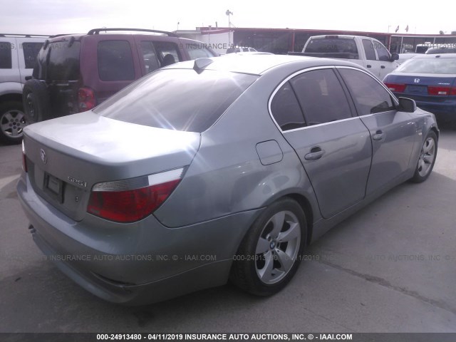 WBANA53555B861402 - 2005 BMW 525 I GRAY photo 4