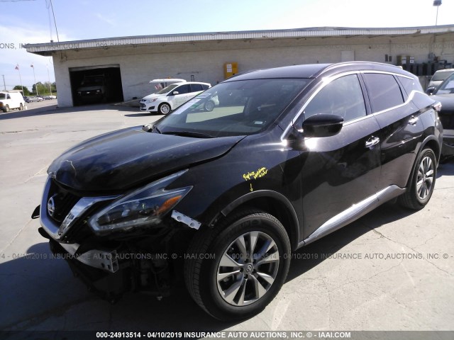 5N1AZ2MH9JN157838 - 2018 NISSAN MURANO S/SL/SV/PLATINUM BLACK photo 2