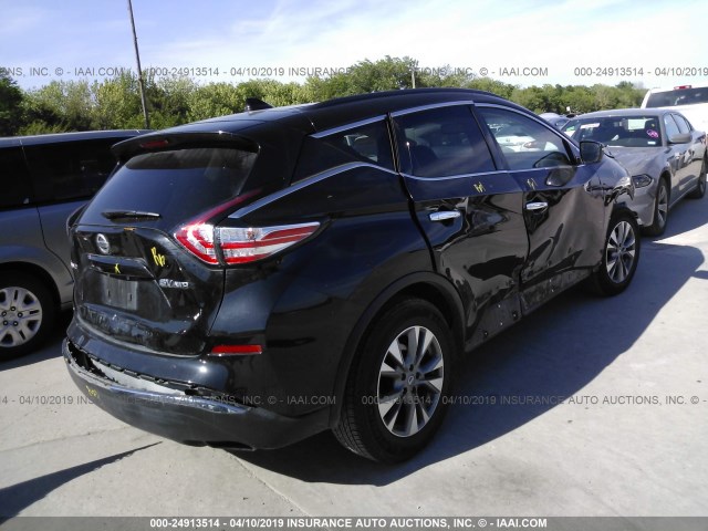 5N1AZ2MH9JN157838 - 2018 NISSAN MURANO S/SL/SV/PLATINUM BLACK photo 4