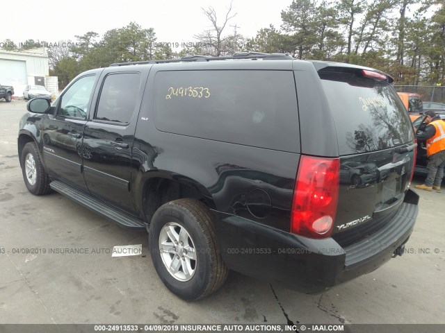 1GKS2KE71DR341465 - 2013 GMC YUKON XL K1500 SLT BLACK photo 3