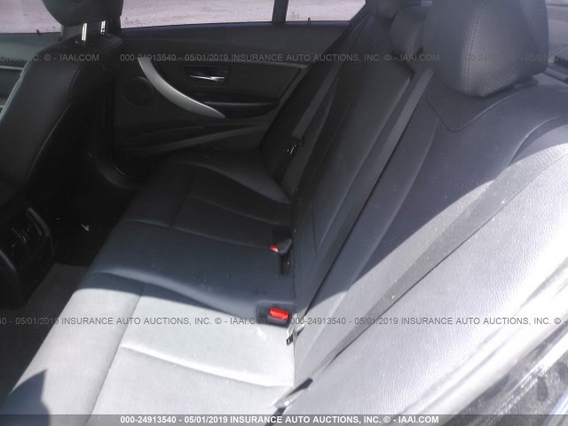 WBA3B1C5XFK136103 - 2015 BMW 320 BLACK photo 8