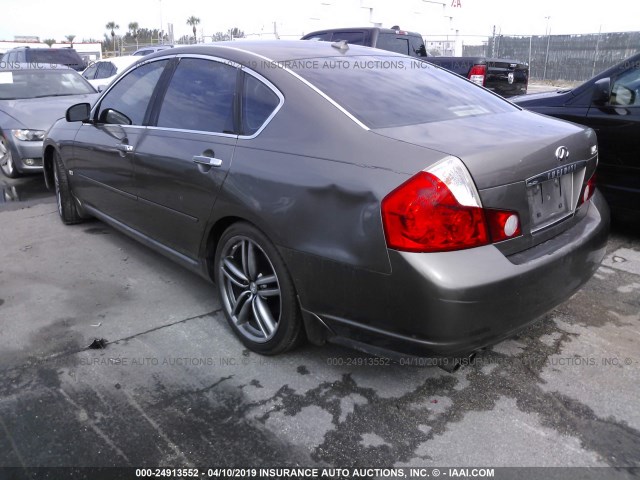 JNKBY01EX6M202517 - 2006 INFINITI M45 SPORT BROWN photo 3