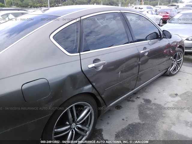 JNKBY01EX6M202517 - 2006 INFINITI M45 SPORT BROWN photo 6