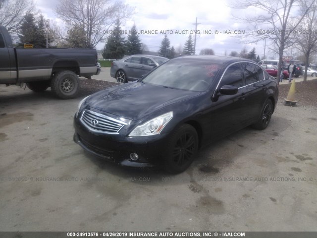 JN1CV6AR9CM971450 - 2012 INFINITI G37 BLACK photo 2