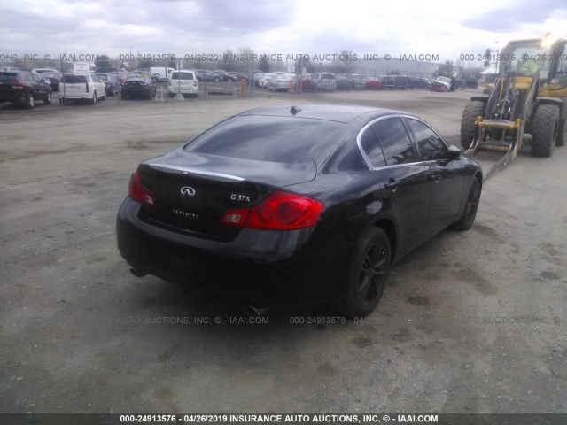 JN1CV6AR9CM971450 - 2012 INFINITI G37 BLACK photo 4