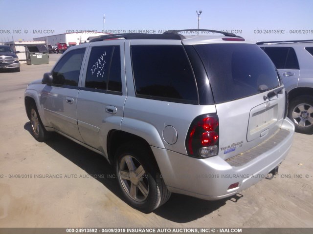 1GNDS13S382119232 - 2008 CHEVROLET TRAILBLAZER LS/LT SILVER photo 3