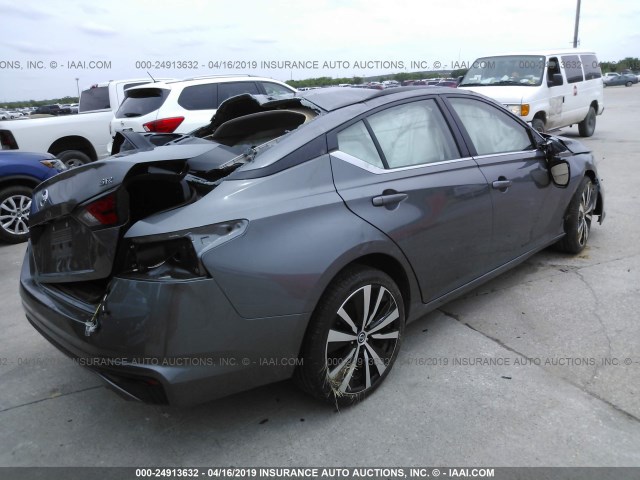 1N4BL4CVXKC122564 - 2019 NISSAN ALTIMA SR GRAY photo 4