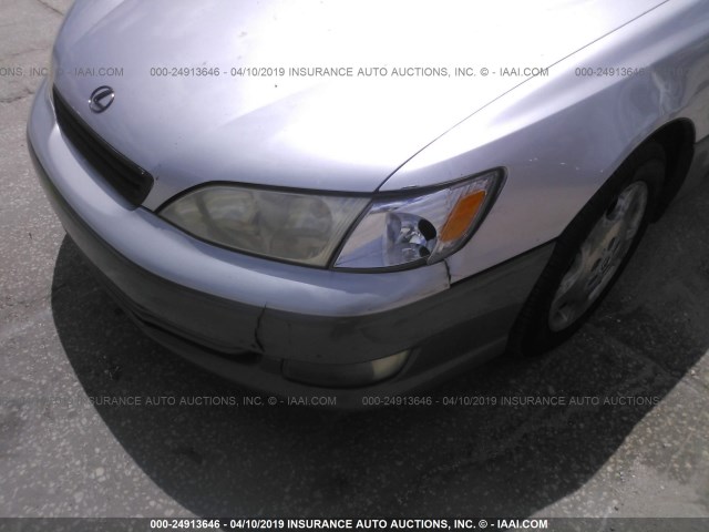 JT8BF28G3Y0278566 - 2000 LEXUS ES 300 SILVER photo 6