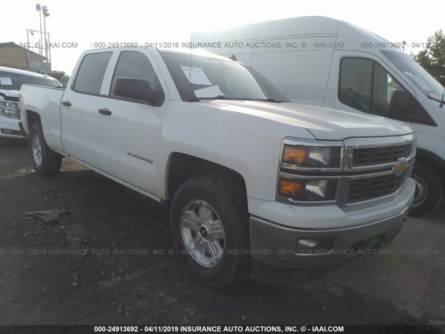 3GCUKREC5EG407737 - 2014 CHEVROLET SILVERADO K1500 LT WHITE photo 1