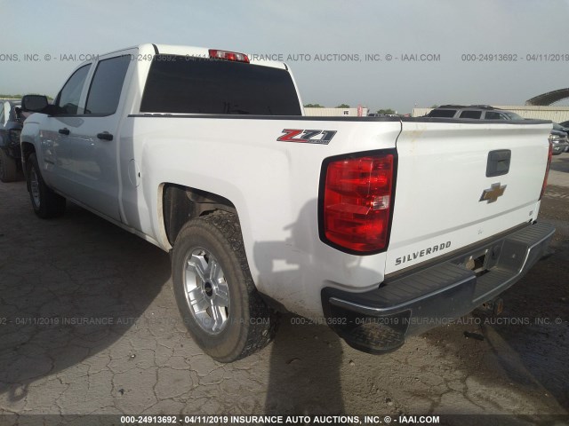 3GCUKREC5EG407737 - 2014 CHEVROLET SILVERADO K1500 LT WHITE photo 3