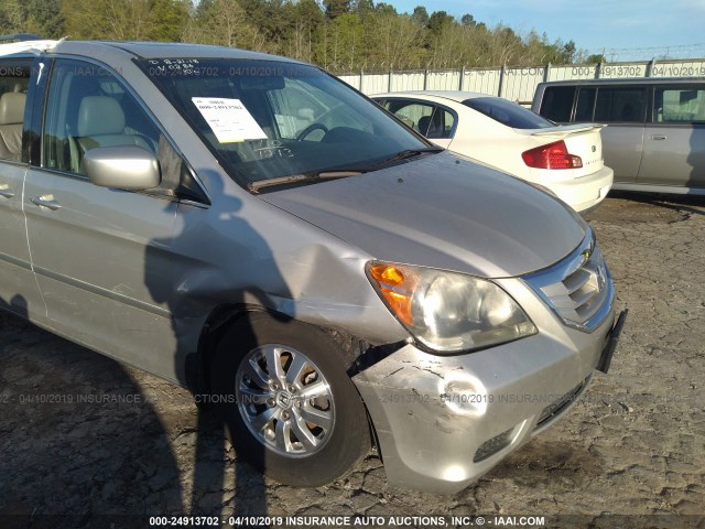 5FNRL38718B410286 - 2008 HONDA ODYSSEY EXL SILVER photo 6