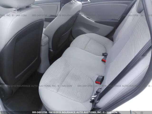 KMHCT4AE3HU373930 - 2017 HYUNDAI ACCENT SE WHITE photo 8