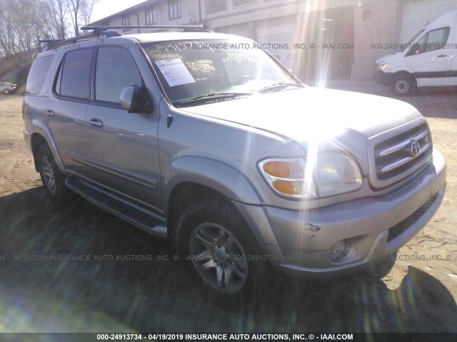 5TDBT48A74S210358 - 2004 TOYOTA SEQUOIA LIMITED GRAY photo 1