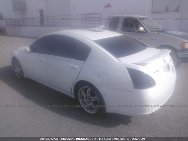 1N4BA41EX7C854029 - 2007 NISSAN MAXIMA SE/SL WHITE photo 3