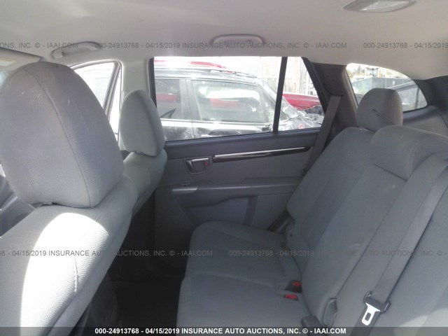 5XYZG3AB2BG026763 - 2011 HYUNDAI SANTA FE GLS GRAY photo 8