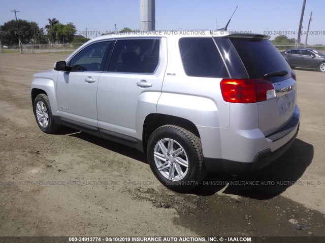 2CTALBEW5A6292777 - 2010 GMC TERRAIN SLE SILVER photo 3