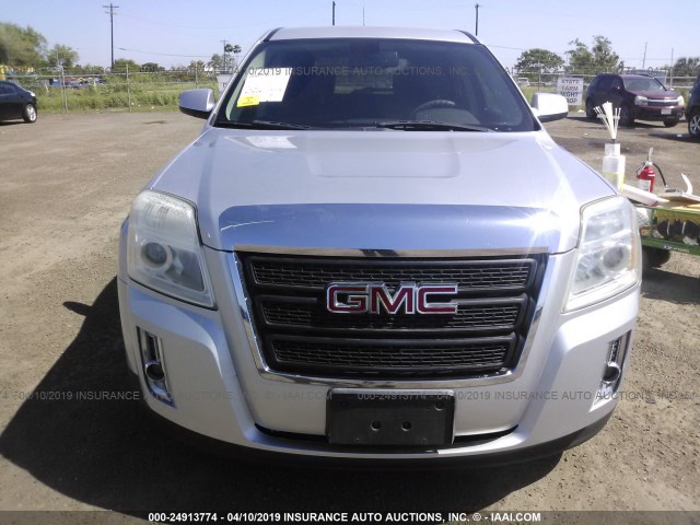 2CTALBEW5A6292777 - 2010 GMC TERRAIN SLE SILVER photo 6