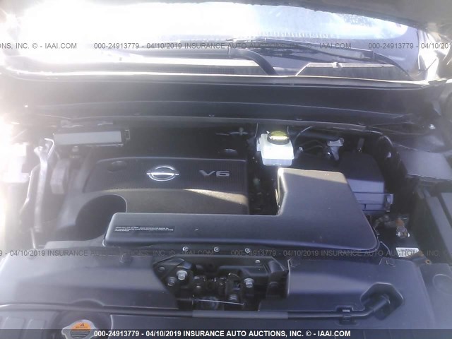 5N1AR2MNXEC668157 - 2014 NISSAN PATHFINDER S/SV/SL/PLATINUM BLUE photo 10