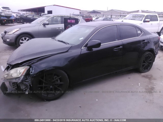 JTHBK262385084786 - 2008 LEXUS IS 250 BLACK photo 2