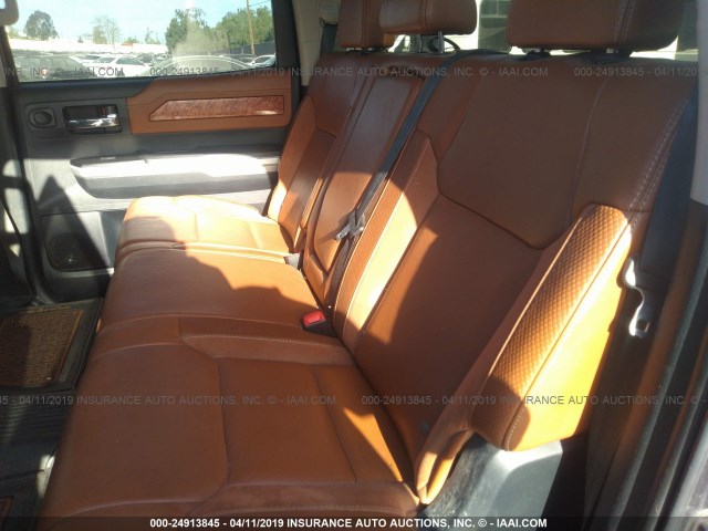 5TFAY5F19FX428370 - 2015 TOYOTA TUNDRA CREWMAX 1794/PLATINUM 灰色 照片 8