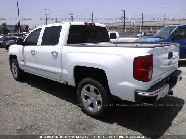 3GCPCSEC0GG365501 - 2016 CHEVROLET SILVERADO C1500 LTZ WHITE photo 3