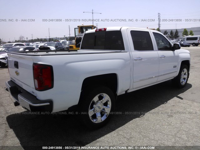 3GCPCSEC0GG365501 - 2016 CHEVROLET SILVERADO C1500 LTZ WHITE photo 4