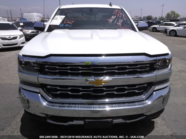 3GCPCSEC0GG365501 - 2016 CHEVROLET SILVERADO C1500 LTZ WHITE photo 6