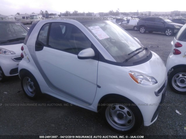 WMEEJ9AA1FK839328 - 2015 SMART FORTWO ELECTRIC WHITE photo 1