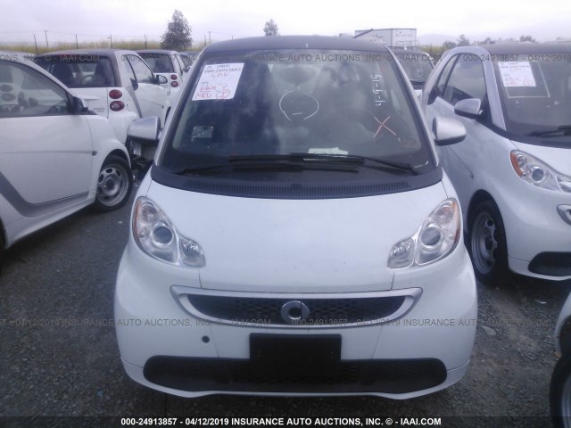 WMEEJ9AA1FK839328 - 2015 SMART FORTWO ELECTRIC WHITE photo 6