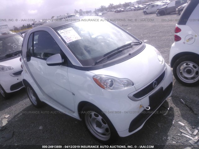 WMEEJ9AA2FK833148 - 2015 SMART FORTWO ELECTRIC WHITE photo 1