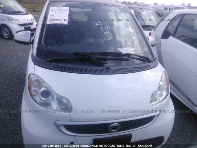 WMEEJ9AA8FK826351 - 2015 SMART FORTWO ELECTRIC WHITE photo 6