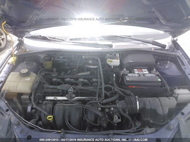 1FAFP34N86W109539 - 2006 FORD FOCUS ZX4 BLUE photo 10