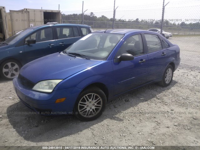 1FAFP34N86W109539 - 2006 FORD FOCUS ZX4 BLUE photo 2