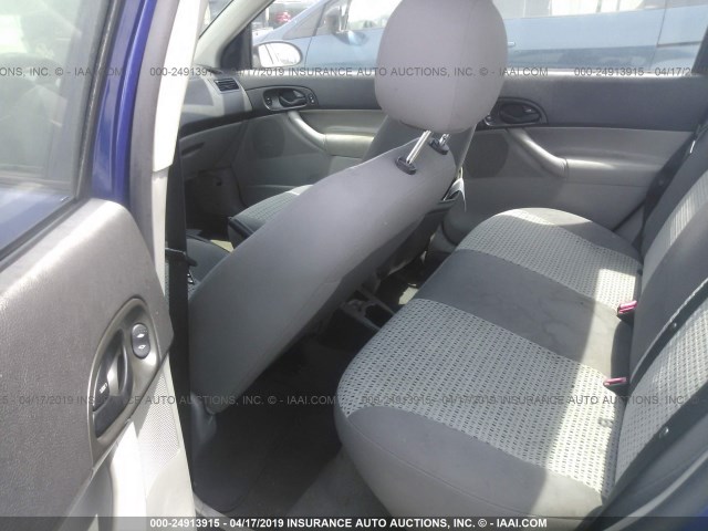 1FAFP34N86W109539 - 2006 FORD FOCUS ZX4 BLUE photo 8