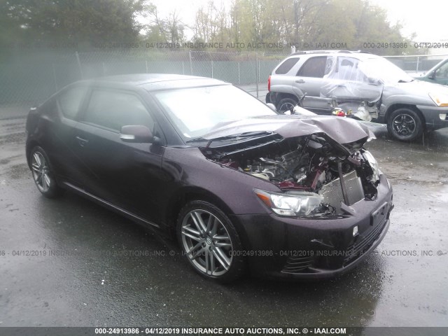 JTKJF5C77B3008549 - 2011 TOYOTA SCION TC MAROON photo 1