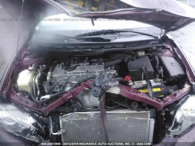 JTKJF5C77B3008549 - 2011 TOYOTA SCION TC MAROON photo 10