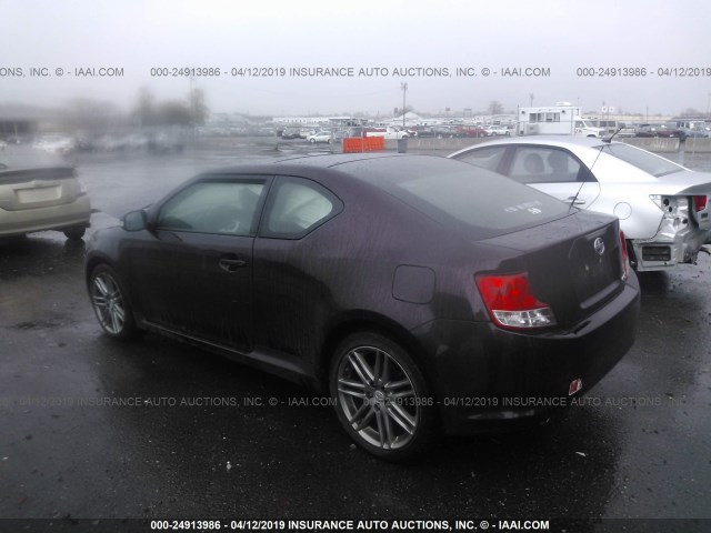 JTKJF5C77B3008549 - 2011 TOYOTA SCION TC MAROON photo 3