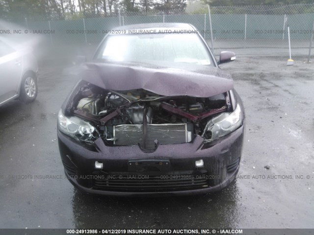 JTKJF5C77B3008549 - 2011 TOYOTA SCION TC MAROON photo 6