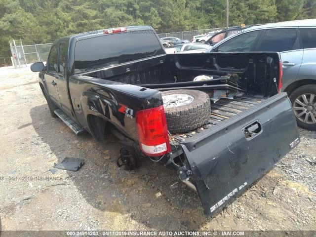 1GTR2VE7XCZ338610 - 2012 GMC SIERRA K1500 SLE BLACK photo 3