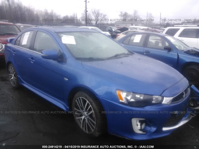JA32V2FW1HU002828 - 2017 MITSUBISHI LANCER ES/SE/SEL BLUE photo 1