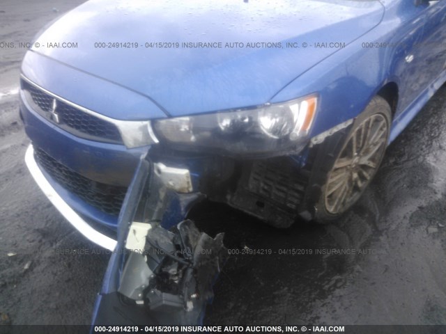 JA32V2FW1HU002828 - 2017 MITSUBISHI LANCER ES/SE/SEL BLUE photo 6