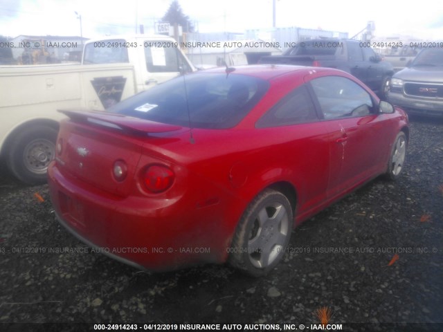 1G1AM18B587112194 - 2008 CHEVROLET COBALT SPORT RED photo 4