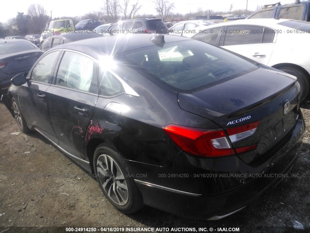 1HGCV3F53JA008173 - 2018 HONDA ACCORD HYBRID/EXL BLACK photo 3