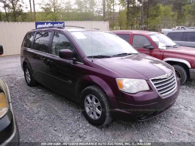 2A8HR54PX8R759357 - 2008 CHRYSLER TOWN & COUNTRY TOURING MAROON photo 1