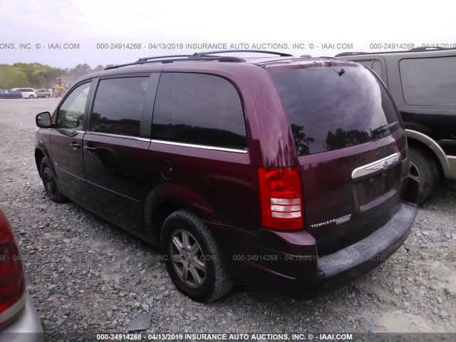 2A8HR54PX8R759357 - 2008 CHRYSLER TOWN & COUNTRY TOURING MAROON photo 3