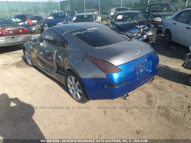 JN1AZ34E14T050365 - 2004 NISSAN 350Z COUPE SILVER photo 3