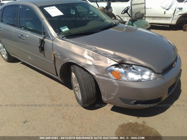 2G1WU58R379233992 - 2007 CHEVROLET IMPALA LTZ GOLD photo 6