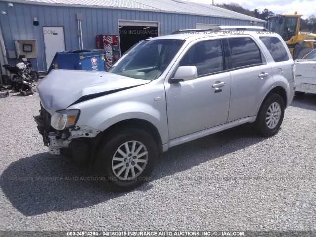 4M2CU87789KJ12981 - 2009 MERCURY MARINER PREMIER SILVER photo 2