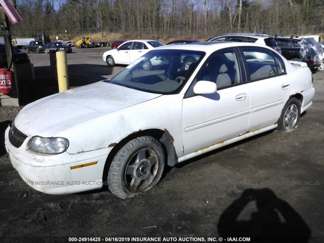 1G1NE52J53M692434 - 2003 CHEVROLET MALIBU LS WHITE photo 2