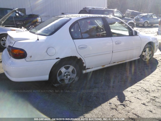 1G1NE52J53M692434 - 2003 CHEVROLET MALIBU LS WHITE photo 4